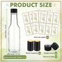 Havawish 20 Pcs 5oz Homemade Mini Olive Oil Bottles Hot Sauce Glass Bottles with Leak Proof Screw Cap Funnel Clear Bottle for Storing Homemade Olive Oil Wedding Baby Shower Gifts (Clear)