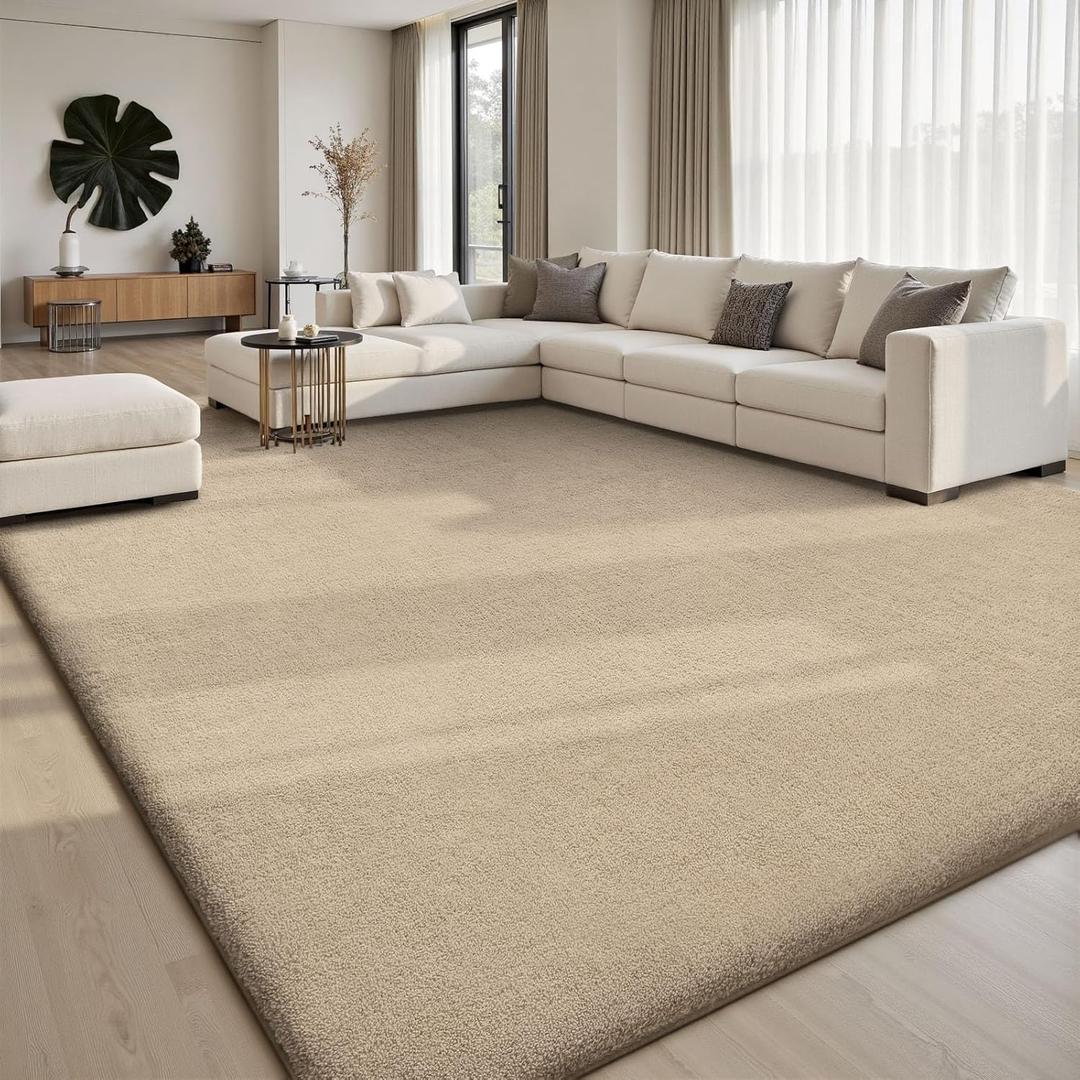 Sour Lemon 9x12 Area Rugs for Living Room, Soft Large Area Rug Fluffy Rugs for Bedroom，Machine Washable Area Rug Non Slip Carpet Rug for Living Room Playroom Kids Room Home Decor