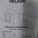 DELAVIN Frameless Tub Shower Door, 56-60" W x 59" H Bathtub Door, 5/16"(8mm) Thick SGCC Certified Clear Tempered Glass with Explosion-Proof Film, Easy to Clean, Stainless Steel Guide Rail, Sliver