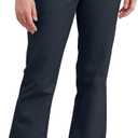 Dickies Women's Slim Fit Boot Cut Leg Twill Pant-Petite/Tall (10, Dark Navy V1)