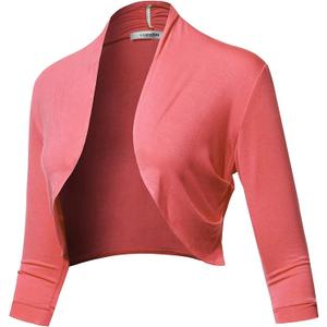 SSoulm Women Pink Cardigan Large Short