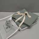 Linen Feel Heathered Green Duvet Cover Full Size 90'' L x 80'' W, Percale 100% Washed Cotton Duver Cover with Zipper Closure Plus 2 Pillowcases, Oeko TEX Standard Certificated