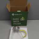 WARMSIMPLE Glass Pitcher With Lid, 2 Liters Glass Pitchers With Handle And Lid, 68 oz Water Pitcher For Fridge, Tea Jug Carafe Jar For Hot/Cold Water Iced Juice Coffee Milk Fruit