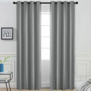 Yakamok Dove Grey Room Darking 108 Inch Length 2 Panel Sets for Livingroom Dining Room Darkening Thermal Insulated Bay Window Hotel Modern Elegant Black Out Sunblock Curtins/Bedroom,52 x 108 Inches Yakamok Dove Grey Room Darking 108 Inch Length 2 Panel Sets for Livingroom Dining Room Darkening Thermal Insulated Bay Window Hotel Modern Elegant Black Out Sunblock Curtins/Bedroom,52 x 108 Inches