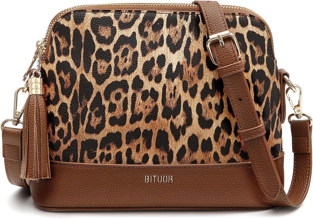 Women's Cross Body Bag for Women Shoulder Handbags PU Leather Hand Bags for Travel Daily Work