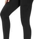 THE GYM PEOPLE Thick High Waist Yoga Pants with Pockets, Tummy Control Workout Running Yoga Leggings for Women
M