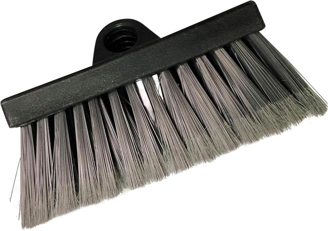 DOCA Scrub Brush Attachment for Long Handle Extension Pole - Outdoor Broom and Scrubbing Brush for House Floor, Deck, Patio, Car - Soft Brush (Head Only - No Pole)