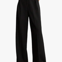 Womens Wide Leg Pants High Waist Straight Work Pants Office Business Casual Palazzo Trousers with Pockets, Size XS