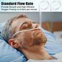 10 Pack 4Ft Adult Oxygen Nasal Cannula, Soft Oxygen Tubing for Adult, Cannula Nasal Tubing with Soft Curved Nose Piece, High Flow Lightweight Tube (Transparent)