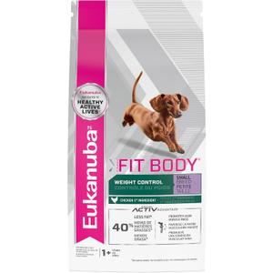 Eukanuba Fit Body Weight Control Small Breed Adult Dry Dog Food, 4 lb Bag (4 Pound (Pack of 1)) Best By 05/Jun/2026