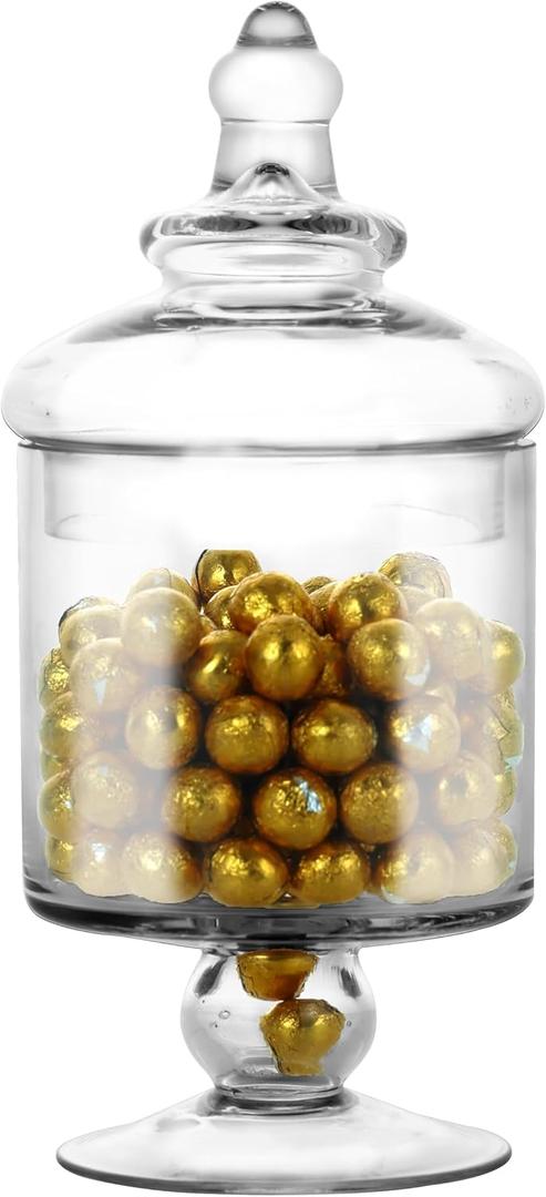 Apothecary Jars Glass Decorative Candy Jars,Candy Buffet Display, Elegant Storage Jar, Decorative Wedding Candy Organizer Canisters Style SA