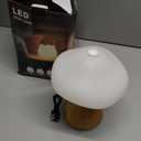 Cordless Table Lamp, Mushroom Lamp with 3 Colors, Rechargeable LED Reading Light, Touch Lamps for Nightstand, Aesthetic Lamp for Dorm Bedroom Living Room Home Decor