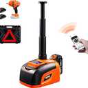 VEVOR Electric Car Jack, 5 Ton/11023 LBS Hydraulic Jack Lift with Electric Impact Wrench, Built-in Inflatable Pump, and LED Light for SUV MPV Sedan Truck Change Tires Garage Repair.Missing parts.