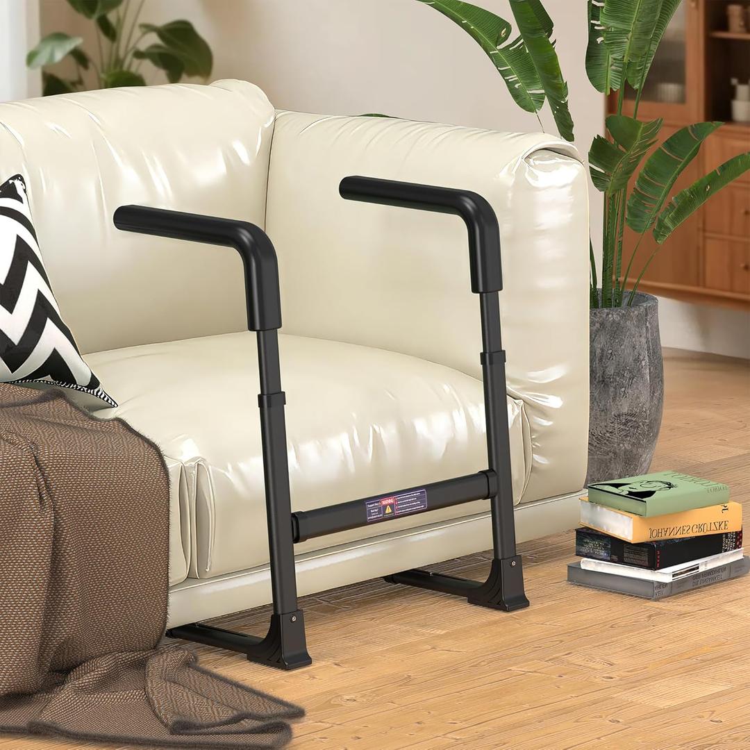 Couch Stand Assist for Elderly, Adjustable Chair Assist for Elderly Sit to Stand, Heavy-Duty Senior Lifting Devices & Standing Aids for Seniors, 400lbs Capacity, Black