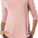 Amazon Essentials Women's Supersoft Terry Essentials Hoodie, Standard-Fit Long-Sleeve Pullover (Pink, S)