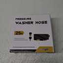 Pressure Washer Hose 25FT with 3/8 Inch Quick Connect, Kink Resistant High Tensile Wire Braided, with 2 pcs M22 14mm Adapter Set, 4200 PSI Power Washer Hose