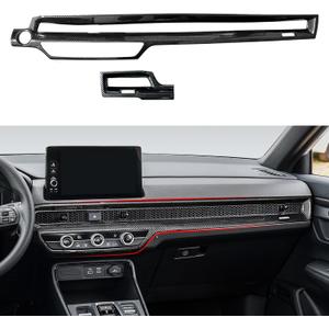 Car Dashboard A/C Air Outlet Vent Decals for 2023 2024 2025 Honda CR-V Accessories CRV LX, EX, EX-L ABS Carbon Fiber Stickers (Air Conditioning Vent)