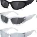 kimorn Y2K Wrap Around Polarized Sunglasses Womens men Swift Oval Fashion Sport Shades Sun Glasses K1273