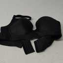 Plus Size Push Up Bras for Women Back Fat Smoothing Bra Comfort Lightly Underwire T-Shirt Bra (36D, Black)