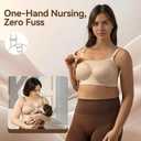 Nursing Bras for Breastfeeding Seamless Maternity Bra Wireless Pregnancy Sleep Bralette Natural Shape Support (M)