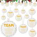 Patelai 30 Pcs Team Christmas Ornaments Ceramic Coworker Christmas Ornament with Gift Bags Employee Appreciation Gifts Team Building Gifts Thank You Gift Staff Teacher Nurse
