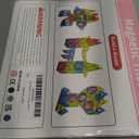 Mini Magnetic Tiles,78PCS Travel Magnetic Tiles Set with Iron Box,Portable Building Blocks for Kids Ages 3+,Car Airplane Travel Essentials Kids Toy,Creative STEM Toys Birthday Gift for Boys & Girls