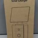 Solar Charger Compatible for Ring Video Doorbell (2020 Release) Micro-USB Port Charging, QIBOX Adjustable Solar Panel Mount, Efficient Solar Charger for Doorbell Camera