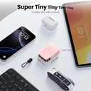 Mini Portable Charger, Smallest Power Bank 22.5W 10000mAh with Dual 22.5W Outputs, LED Digital Display, PD Fast Charging for iPhone 17 16 15 14 Pro Samsung(Black) (Pink)