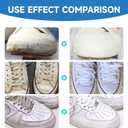 2 x Suede and nubuck cleaner, New suede shoe cleaner with brush, no-rinse foam shoe cleaner kit for leather, boots, knits, canvas, nubuck, fabric, tennis