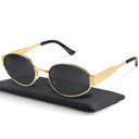 livho 2025 Trendy Oval Sunglasses - Stylish Polarized Shades for Everyday - Retro Metal Frames