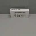 Netzu Projection Alarm Clock for Bedroom Ceiling, Small Compact Plug-in Digital Clocks with 180 Rotatable Projector, Temperature 4 Levels Brightness, 3 Volumes and Snooze (Black)