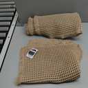 Furicher Large Waffle Bath Mat Set, Non Slip Bath Rug Set, Ultra Absorbent Bath Mats for Bathroom Decor, Extra Soft Floor Kitchen Rugs Sets 2 Piece, Washable Bath Runner Rug, Brown, 20"47" & 16"24"