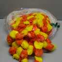 10 PC - 5 feet Marigold Garland |Indian/American Wedding Party Mantle Decoration, Faux Garlands Wedding Garland, Diwali Decoration, Spring Bush Floral! (Yellow & Dark Orange)