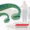 3 x Fishing Soft Plastic Lures 20pcs 3" Paddle Tail Lures for Freshwater and Saltwater Bass Lures (red)