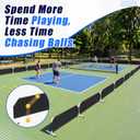 3 Pcs Court Divider Compatible with Pickle Ball Barrier
Low Profile Ball Stopper Fence, 12.3 ft Total Length, 1.5 ft High, Heavy Duty, Field Divider for Courts and Training Areas