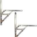Casement Window Hinges 12 Inch Stainless Steel Friction Stay Hinges - 2pcs