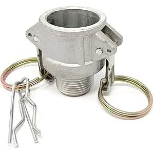 Gloxco Aluminum Type B Cam and Groove Fitting, 3/4" Female Camlock x 3/4" Male NPT (CAM-07-B-AL)