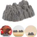 BESTonZON 20PC Mini Rockery Model 2.55 Inch Plastic Landscape Mountain Decor Simulation Garden Accessories Miniature Rocks for Home Office Display