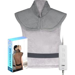 Extra Large Heating Pad for Back Pain Relief, 38" x 26" XXL Electric Heated Pad for Full Body, 3 Heat Settings, 11 ft Long Cord, Auto Shut Off