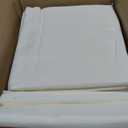Fitable 6 Pack Ivory Tablecloths 90x132 Inch for 6 Foot Rectangle Tables