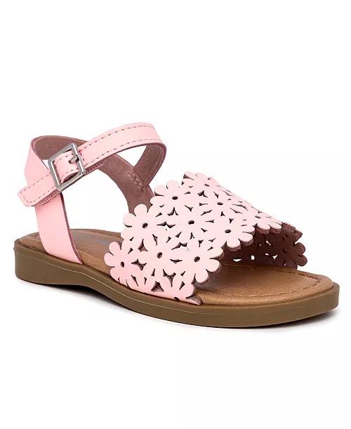 Sugar Toddler and Little Girls Ibby Flat Sandals, 10 