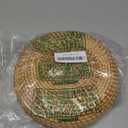 8.7 Small Basket Wicker, Rattan Serving Bowl Bowls, Small Decorative Tray, Natural Handwoven Basket, Entryway Nightstand Dining Room Kitchen Counter Table Coffee Organizing Snack Pastries Jewry (Wave(Natural 1 Piece S Size))