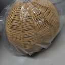 Wicker Pendant Lights 12.2" Hemp Rope Woven Pendant Light Woven Light Fixture Boho Chandelier Light Fixture Boho Chandelier Fixture Wicker Chandelier for Dining Room Kitchen Island