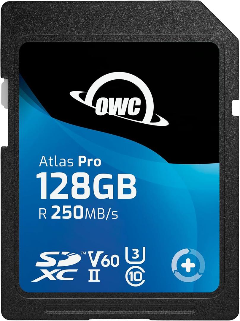 OWC Atlas Pro 128GB SDXC UHS-II V60 Media Card
