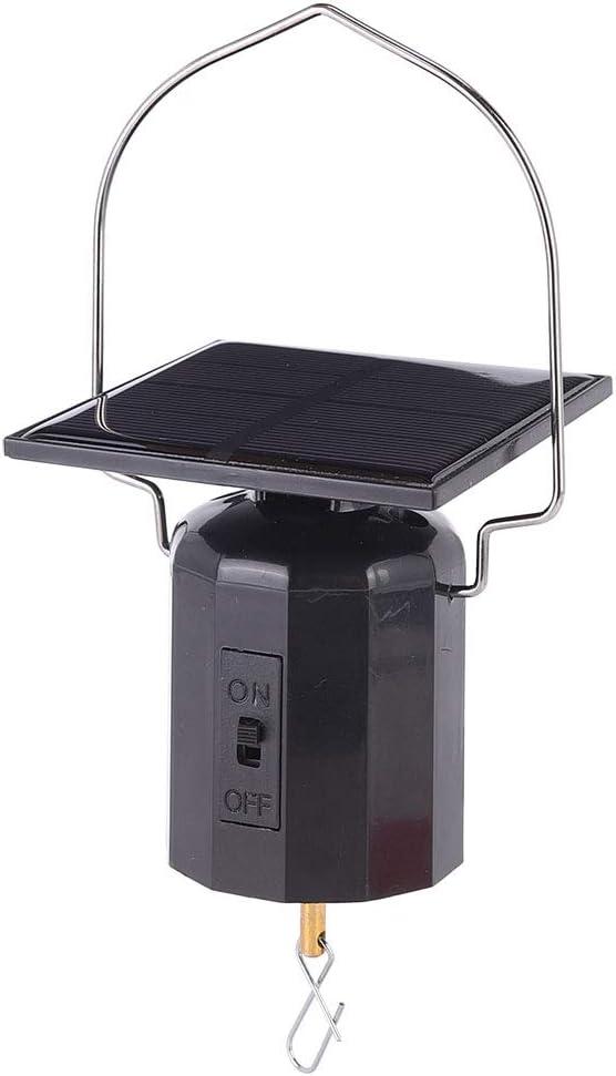 Walfront Wind Spinner Solar Powered Wind Chime Motor Hanging Rotating Display Art Ornaments
