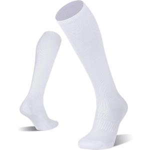 FITRELL 2/3 Pack Baseball Soccer Softball Socks for Kids Youth Men & Women Over-the-Calf Knee High Socks (Multiple Colors) (Medium)