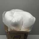 Ultra Flat Thin Pillows for Sleeping Queen Size, 3" High Slim Bed Pillow for Back Stomach Sleepers Down Alternative Filling Hypoallergenic White 18x30 in