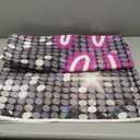 Withu Silver Sequins Pink Neon Happy Birthday Backdrop for Photography Shining Flash Stars Shimmer Wall Decoration Banner Princess Girls Women Bday Party Background 8x6ft