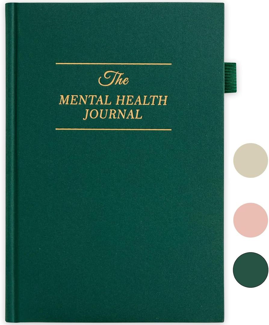 Mental Health Journal, Anxiety & Guided Journal for Women, 91 Days Self-Care Journal to Practice Positive Thinking, ADHD Planner with Mood Tracker (A5 Size)-Pink (Pink)