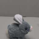 Hopearl Hopping Rabbit Interactive Electronic Pet Plush Bunny Toy with Sounds and Movements Animated Walking Wiggle Ears Twitch Nose Gifts for Toddlers Birthday, Gray, 7''